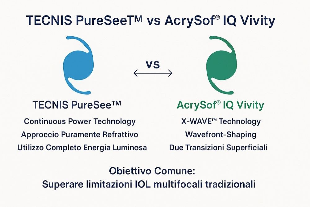 Analisi Comparativa Scientifica delle IOL EDOF TECNIS PureSee™ vs AcrySof® IQ Vivity®