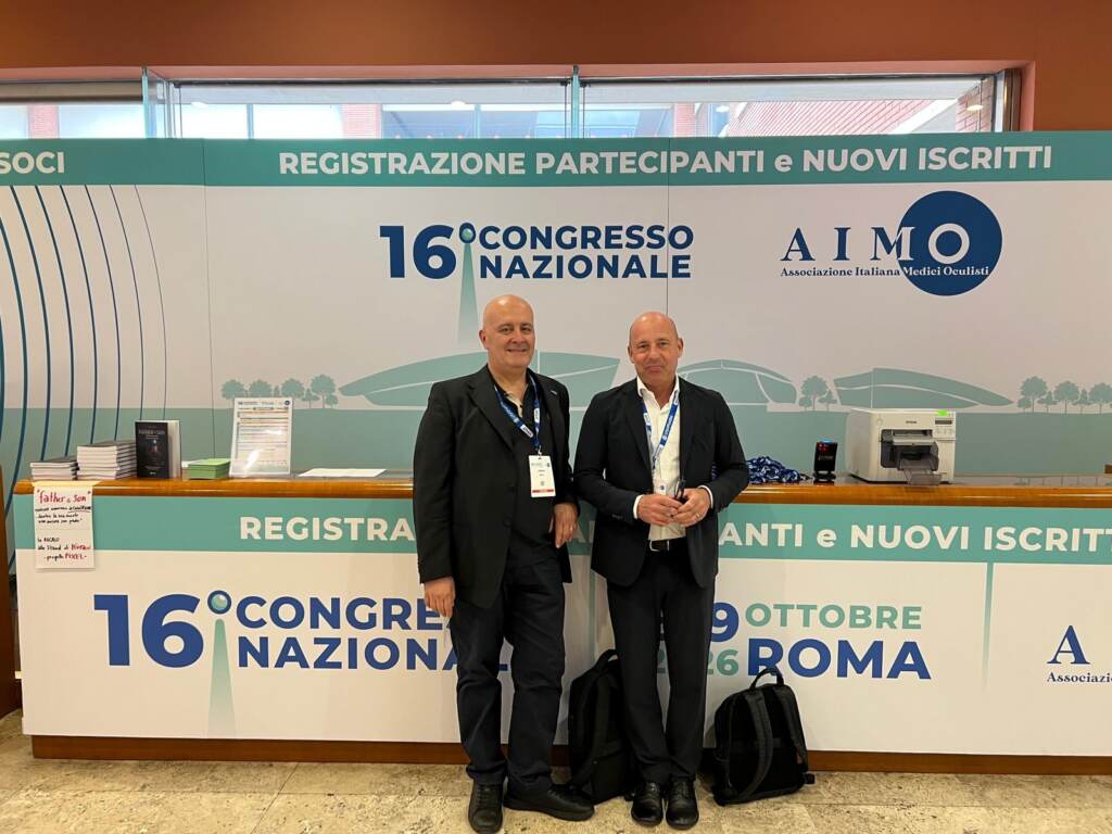 Il Dott. Alberto Bellone e il Dott. Galli al 16° Congresso Nazionale AIMO, Auditorium Parco della Musica Ennio Morricone, Roma